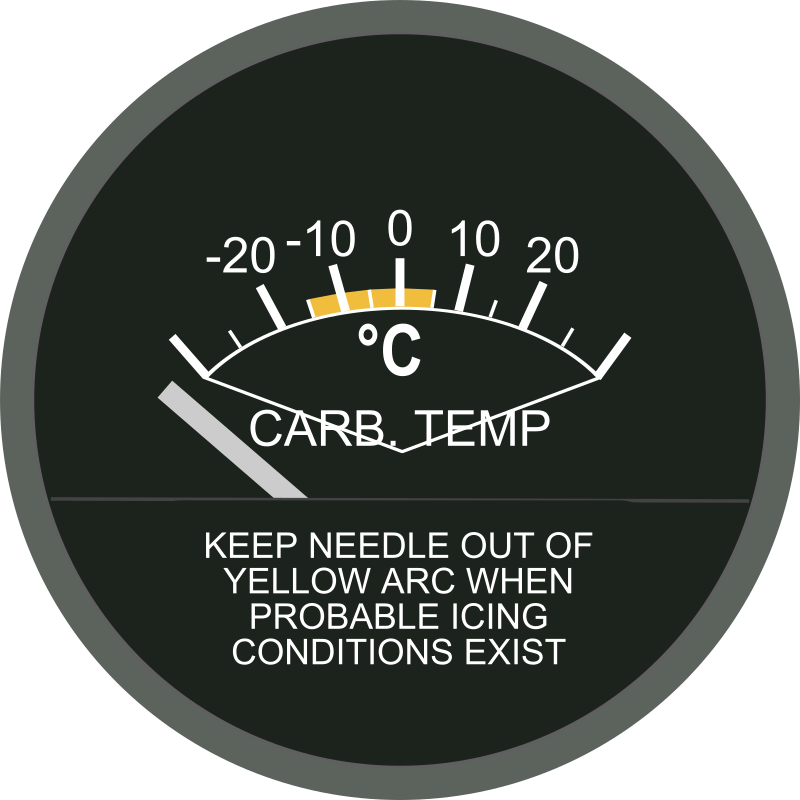 Carburetor Air Temperature Gage