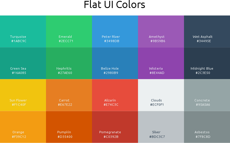 Flat UI Colors
