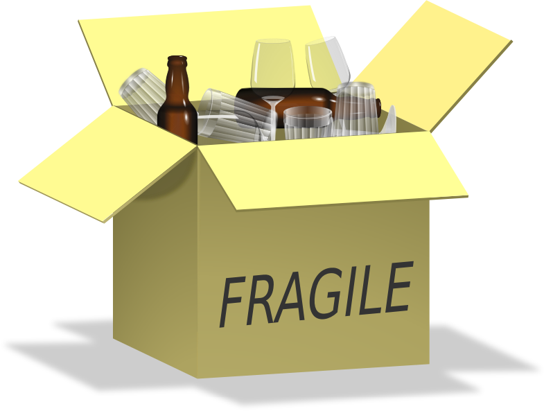 fragile, glass, box, dÅ«Å¾tantys daiktai, stiklinÄ—s, taurÄ—s