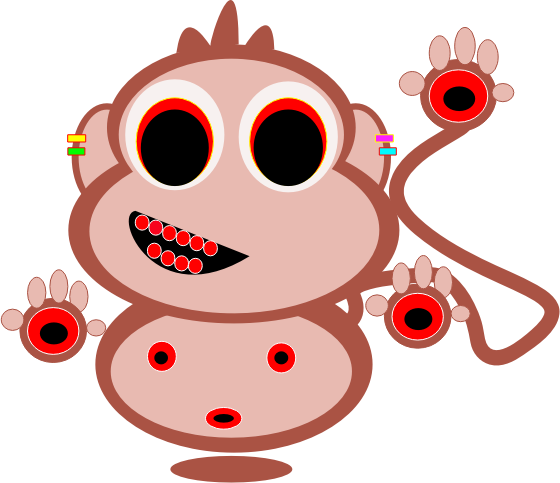 Red monkey