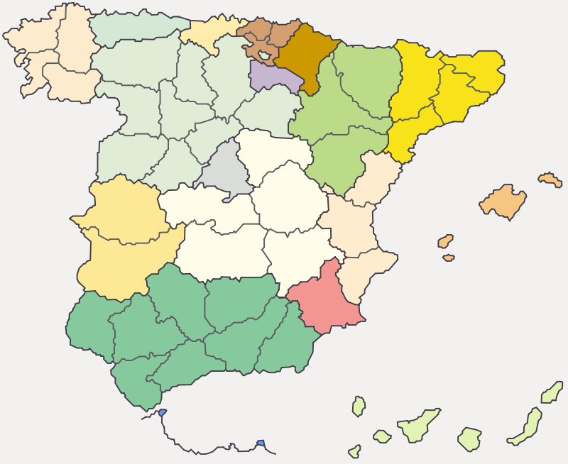 Mapa de Espana