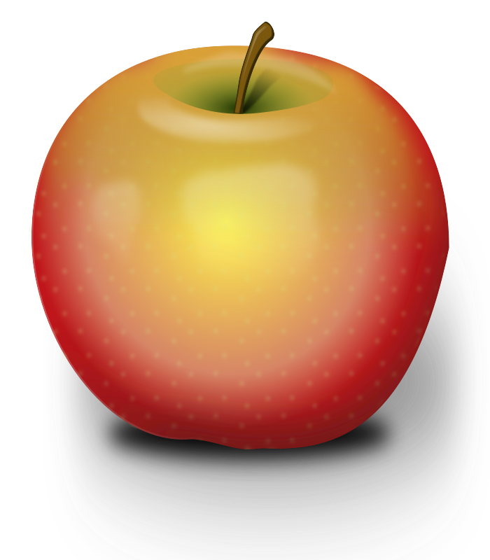 Photorealistic Red Apple