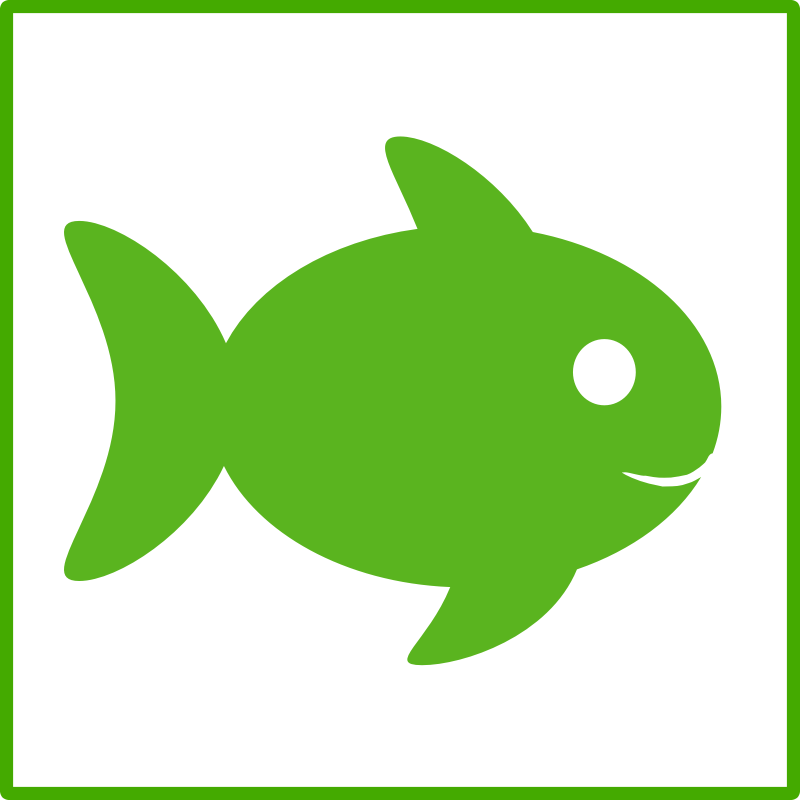 eco green fish icon