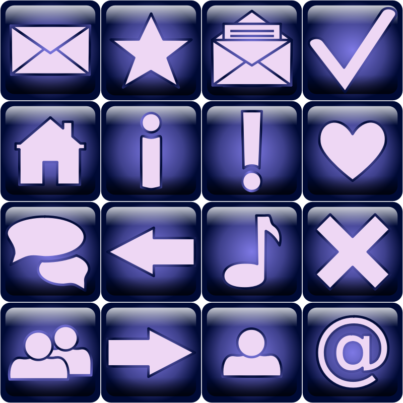 icons, web, piktogramos, simbolis