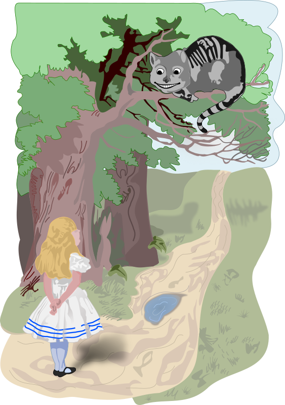 Alice and the Cheshire Cat