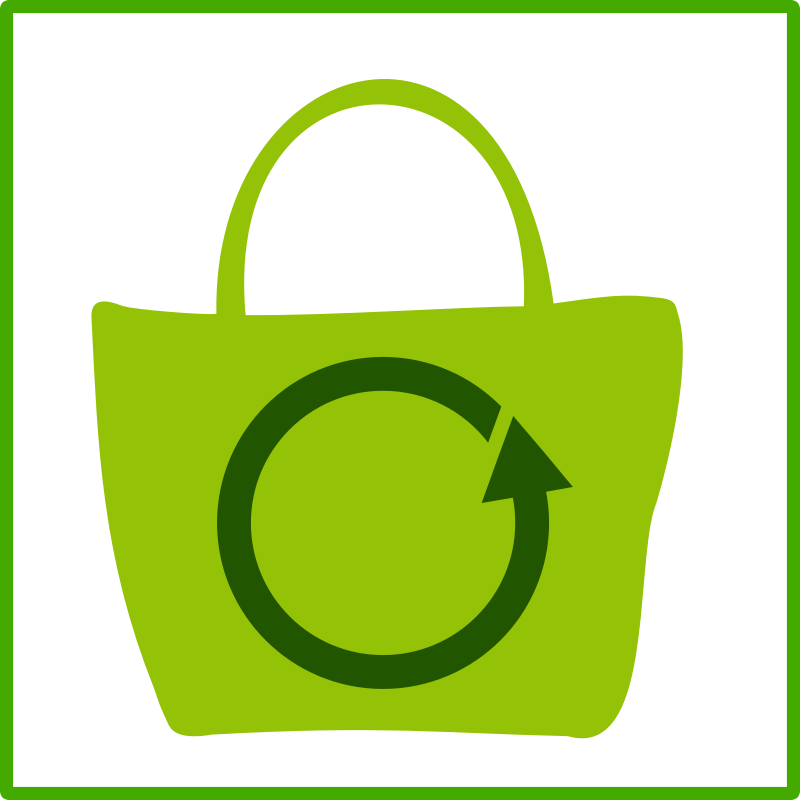 eco green shopping icon