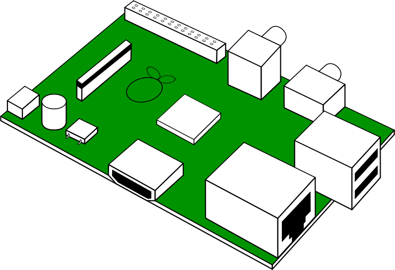 looks like raspberry pi printed circuit board