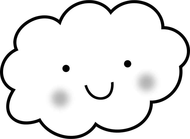 Cute Cloud - Coloring Book