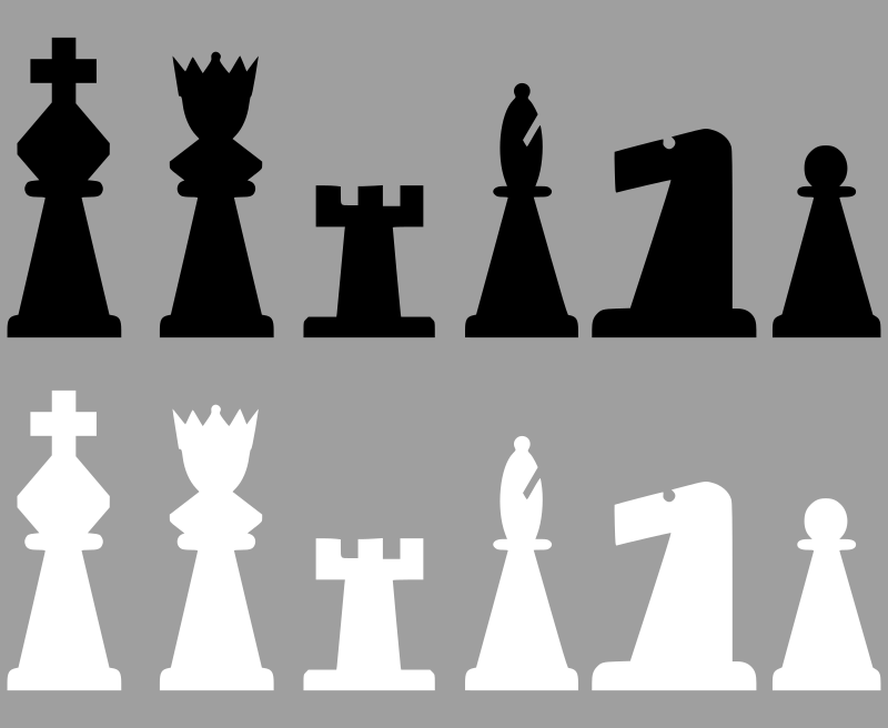 Chess 2d - Pieces Position 2 - Openclipart