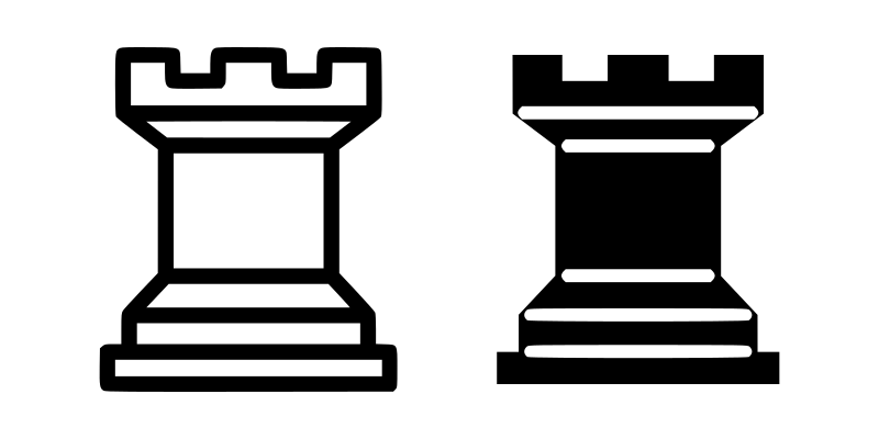 Chess tile - Rook