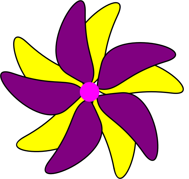 Flower - Purple and Yellow