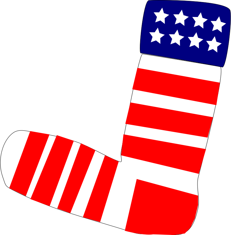 Patriotic US Sock