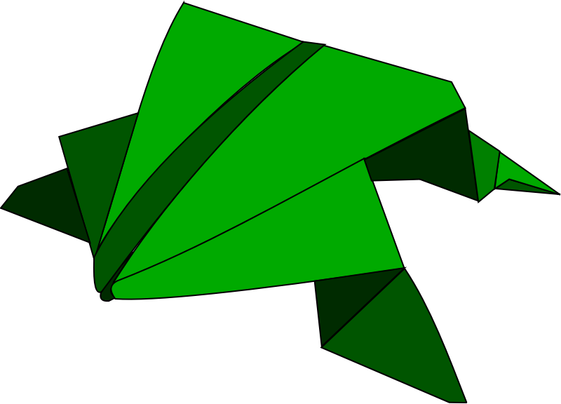 Origami - jumping frog