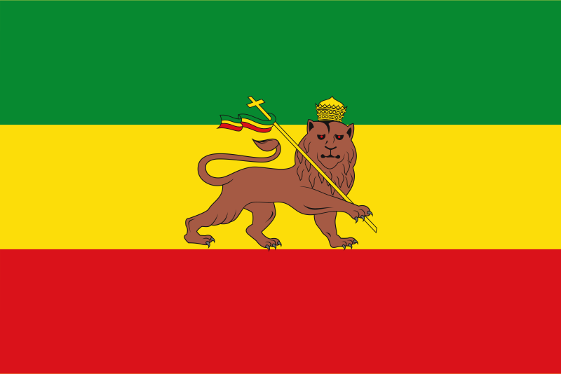 Old Flag of Ethiopia (1897-1974)