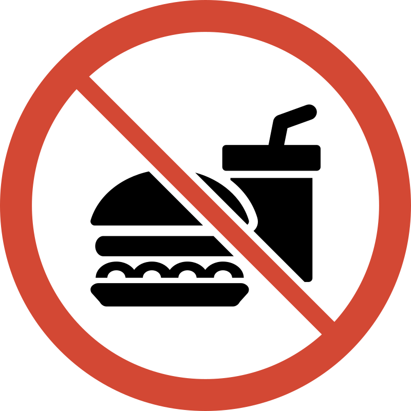 No Food or Drink Sign