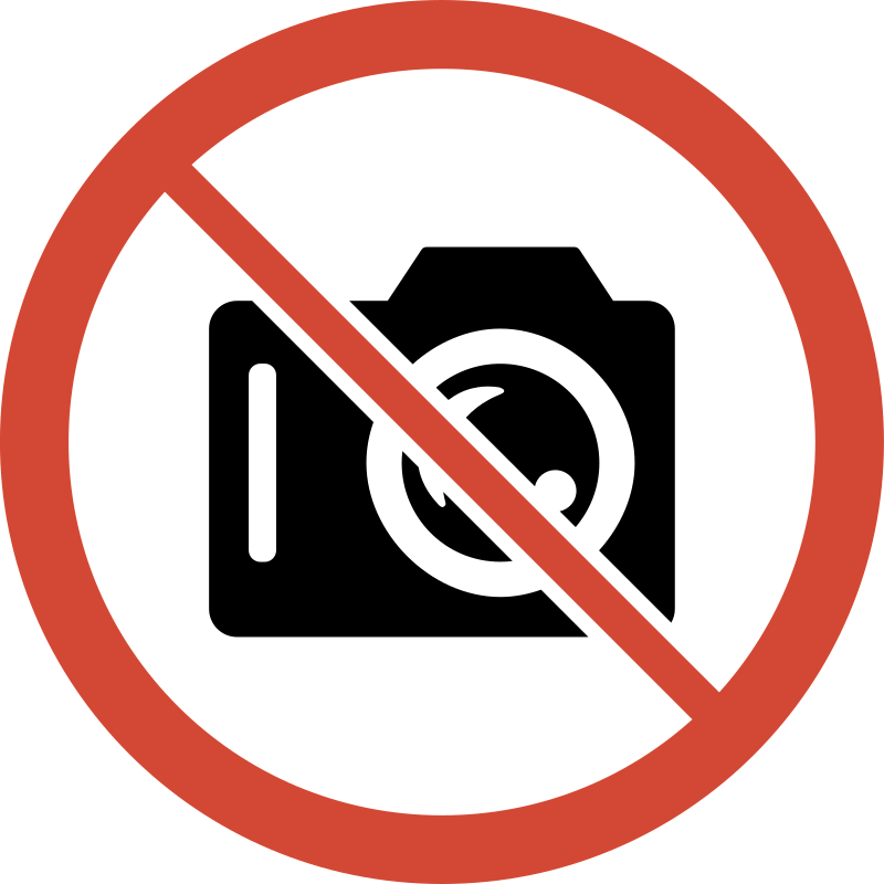 No Camera Sign