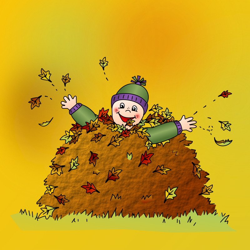 Colored: Leaf pile