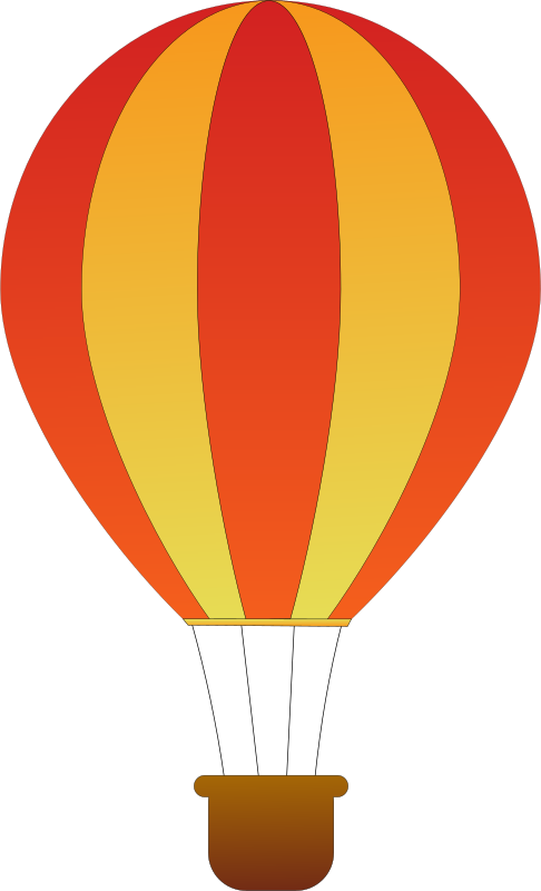 Vertical Striped Hot Air Balloons 2