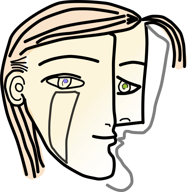 Cubist Woman Head