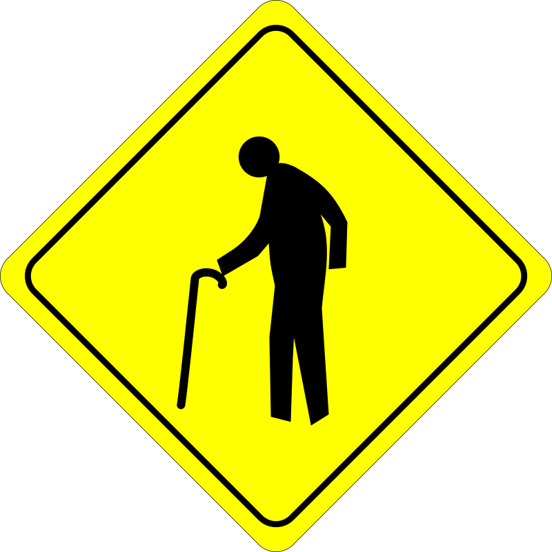 Caution - Old Dude Crossing