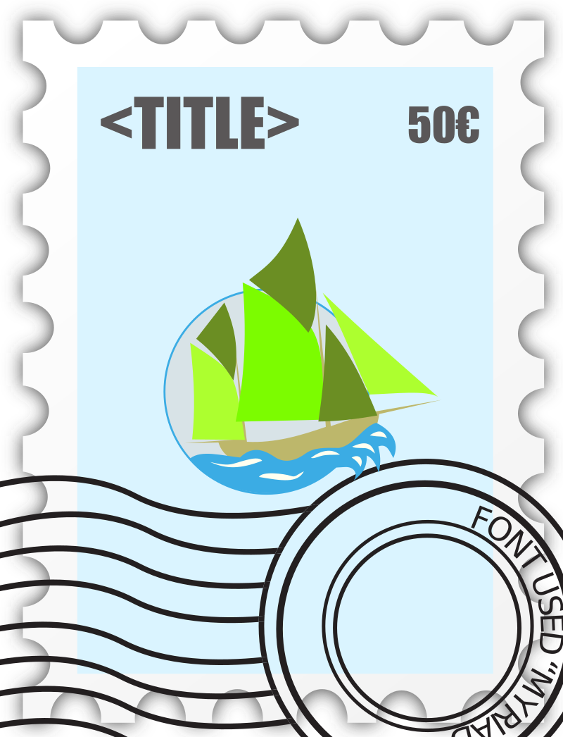 Postage Stampe template