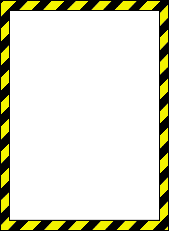 Warning Tape Frame - Openclipart