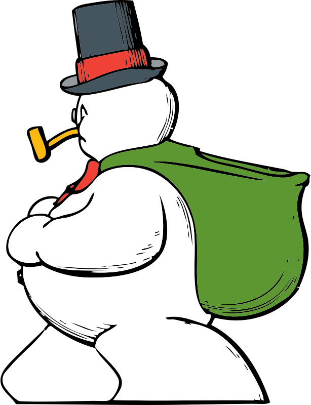 snowman side view