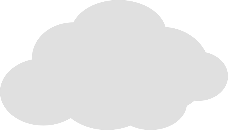 Simple cloud icon