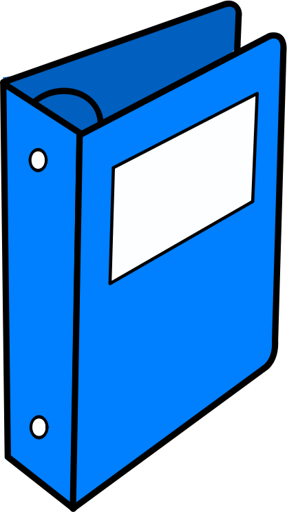 Blue binder