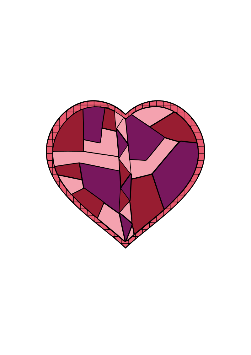 Stained Glass Heart