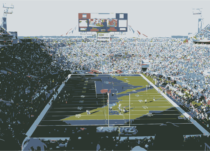 Superbowl Football Stadium Color