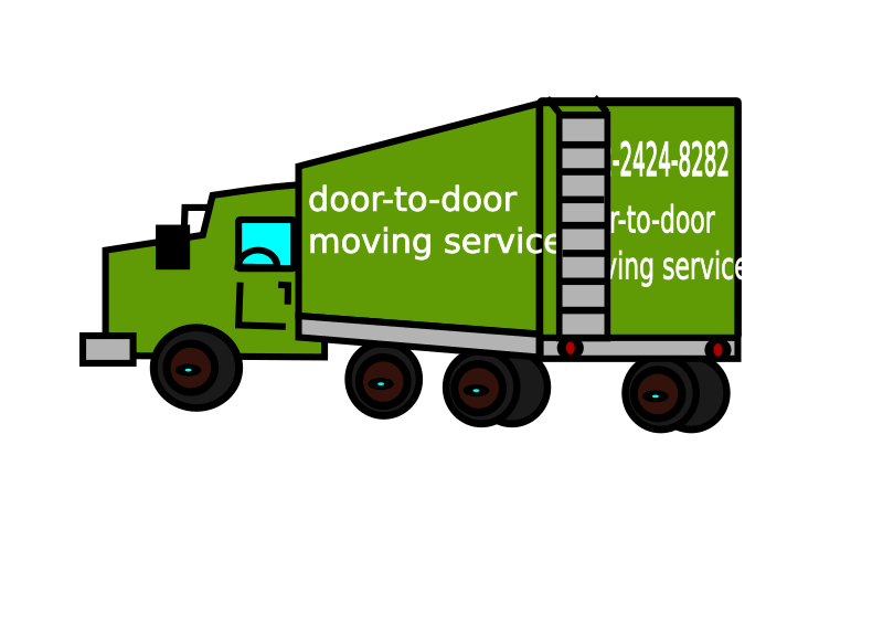 closed moving truck Openclipart