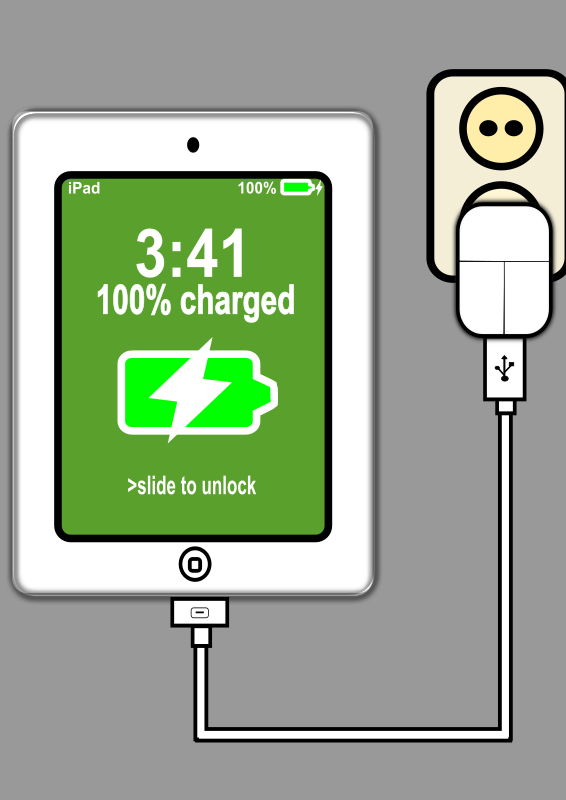 charging ipad - Openclipart