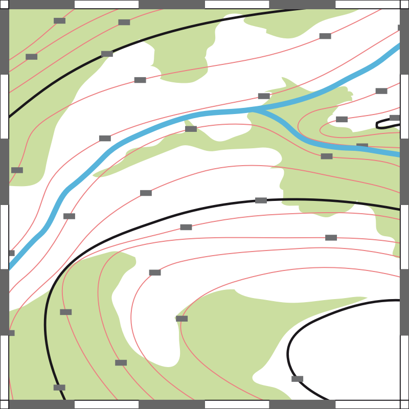 Carte topographique - topographic map