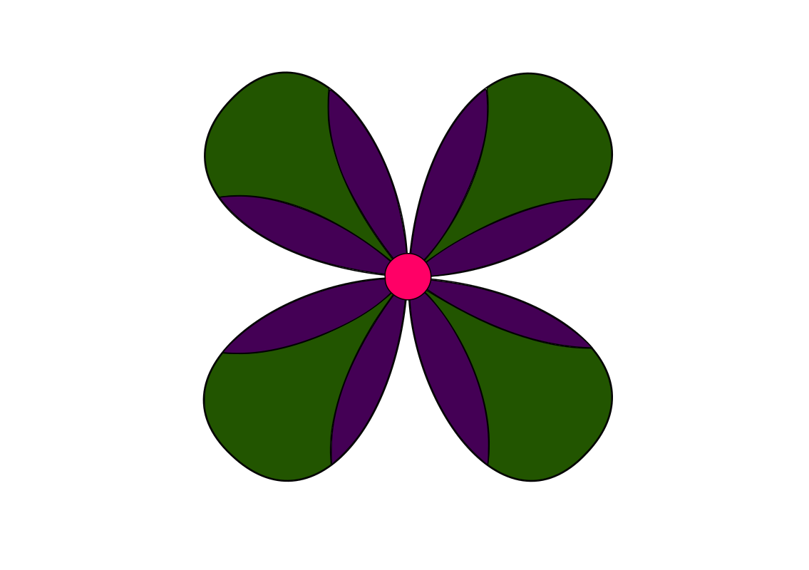 Purple & Green Flower