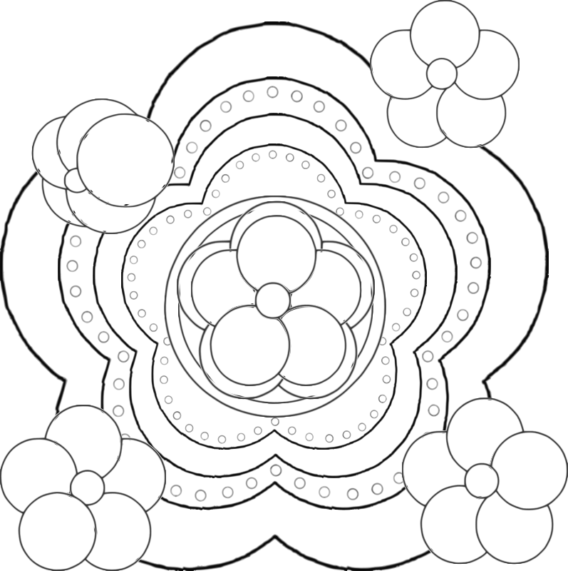 Going in Circles Flowers and Doilies Templates