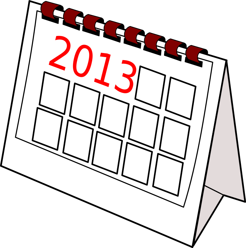 Calendar past year Openclipart