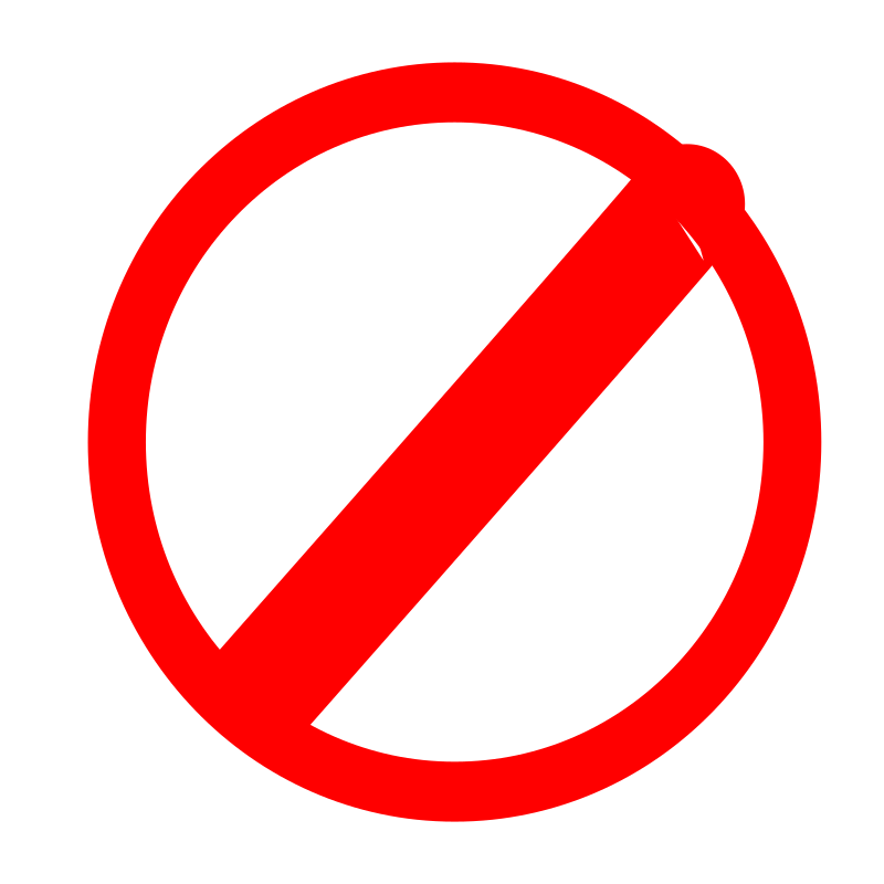 No mark(sign)