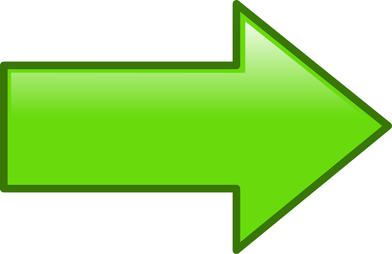 Arrow simple way green