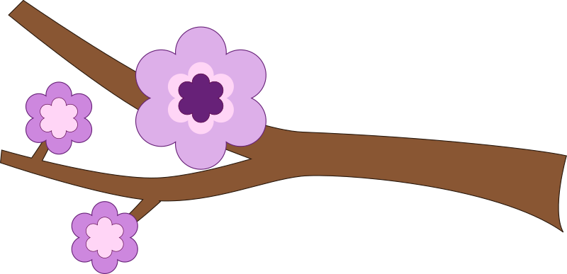 Purple Flower Longer branch