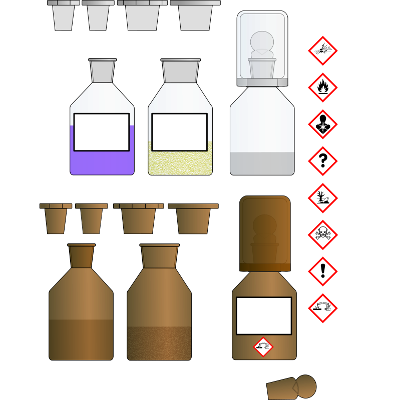 Chemikalien Flaschen/Chemical bottles