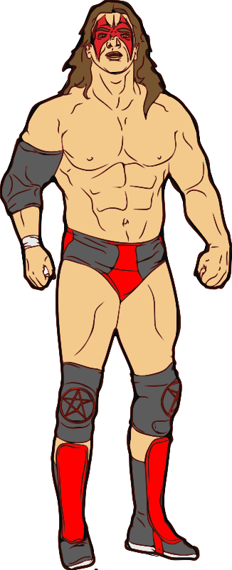 Muscular Professional Wrestler