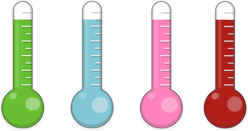 Shiny thermometers