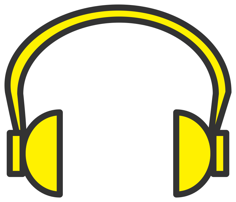 yellow headphone