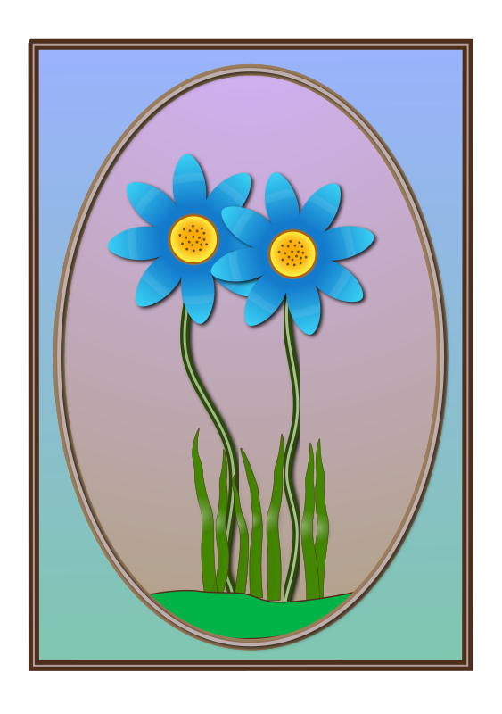 Flowers with Frame