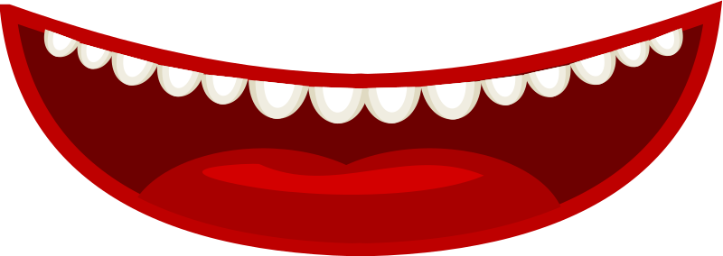 Mouth in a cartoon style