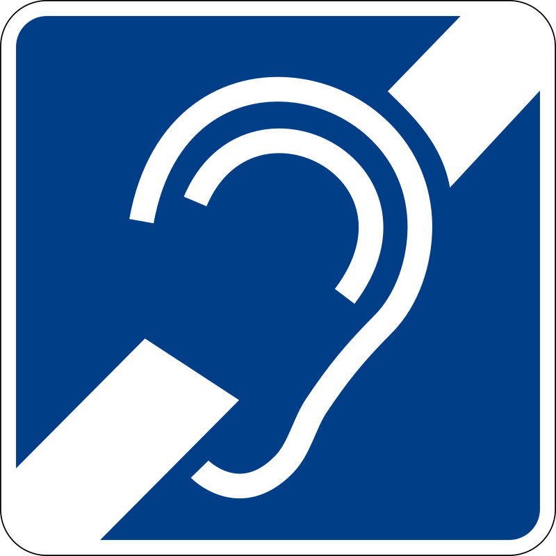 hearing impairment sign