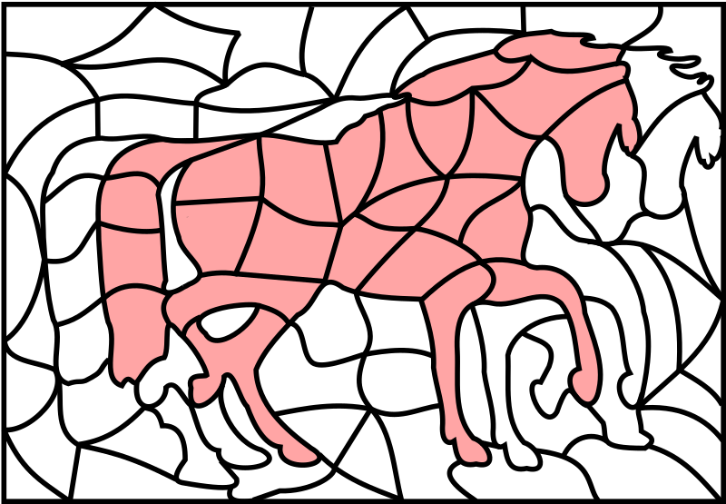 puzzle picture horse