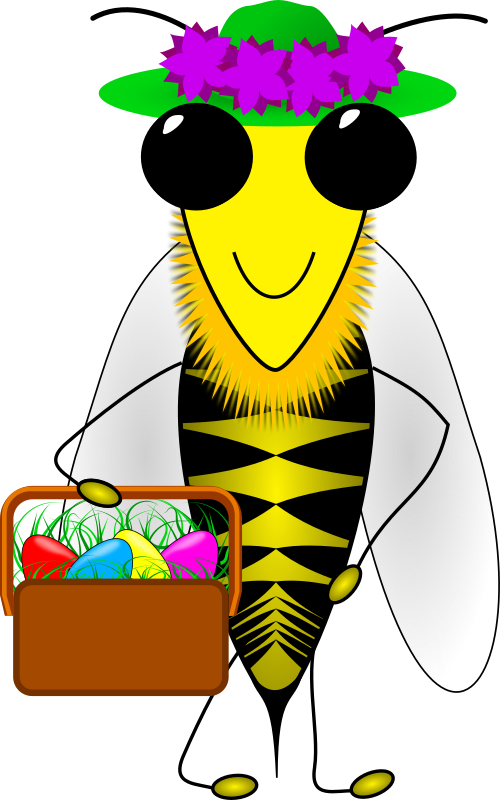 Easter Bee Clipart