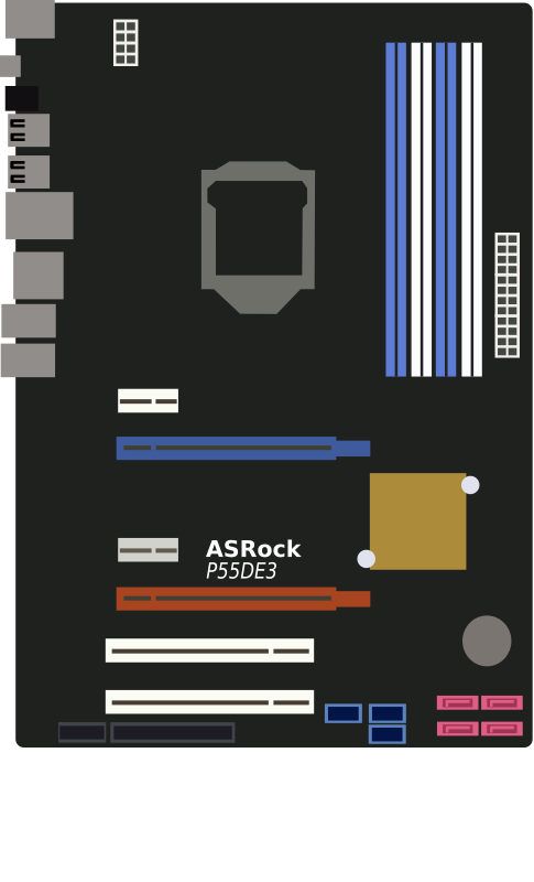 ASRock-P55DE3 - Openclipart